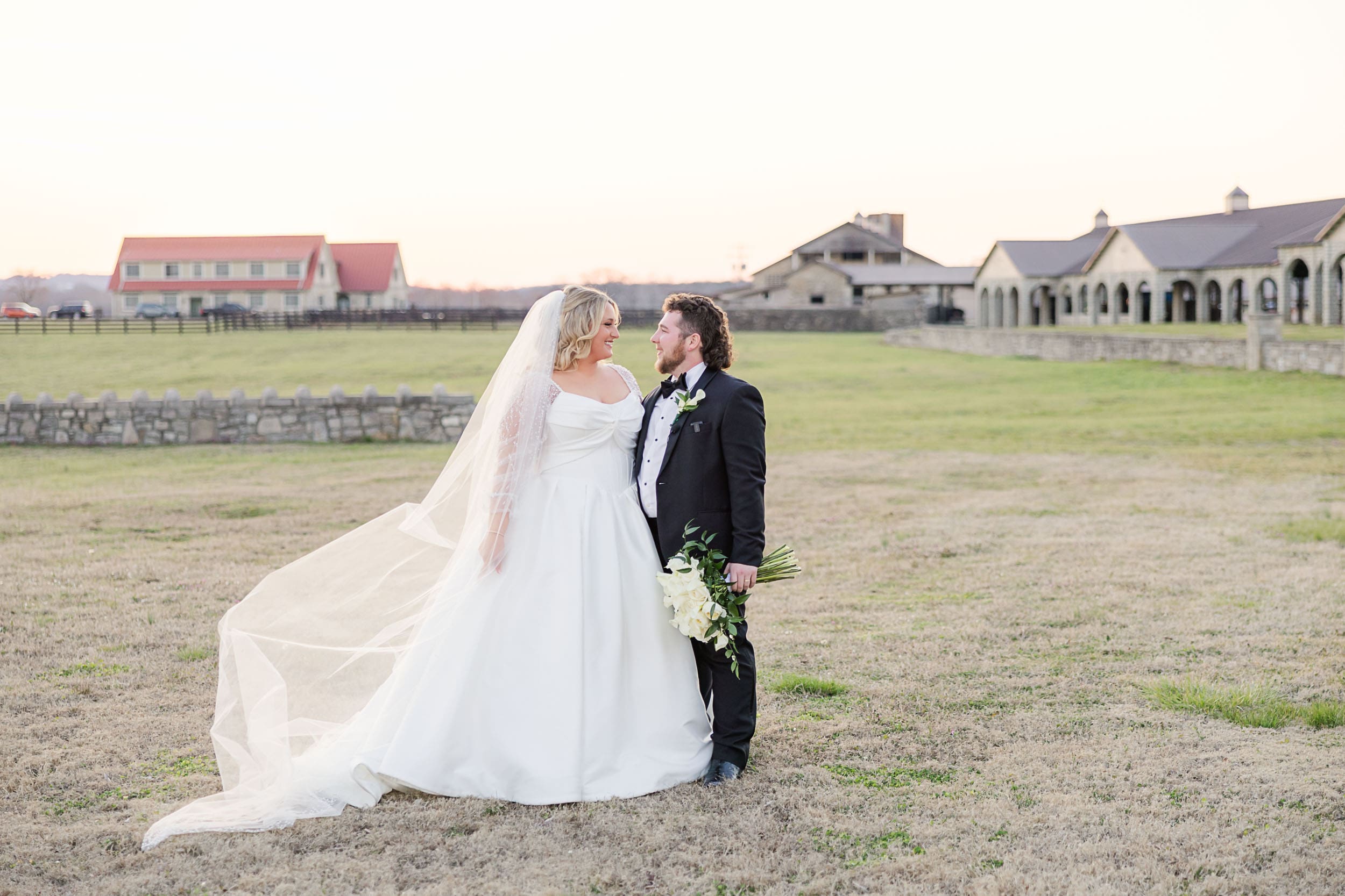 Golden hour portraits on private estate