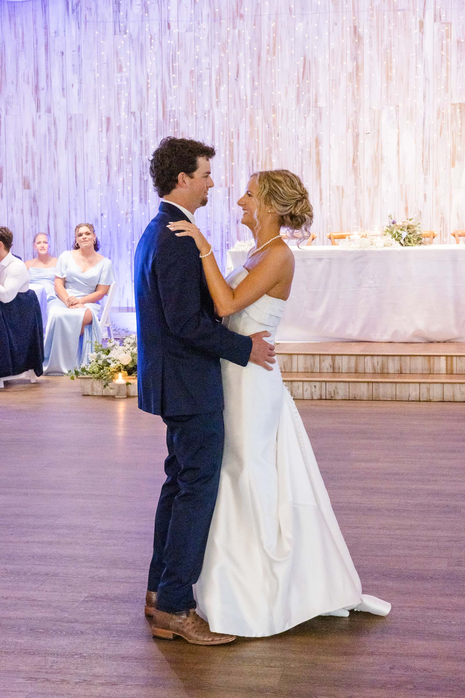 Claire and Jake's first dance during their wedding reception.