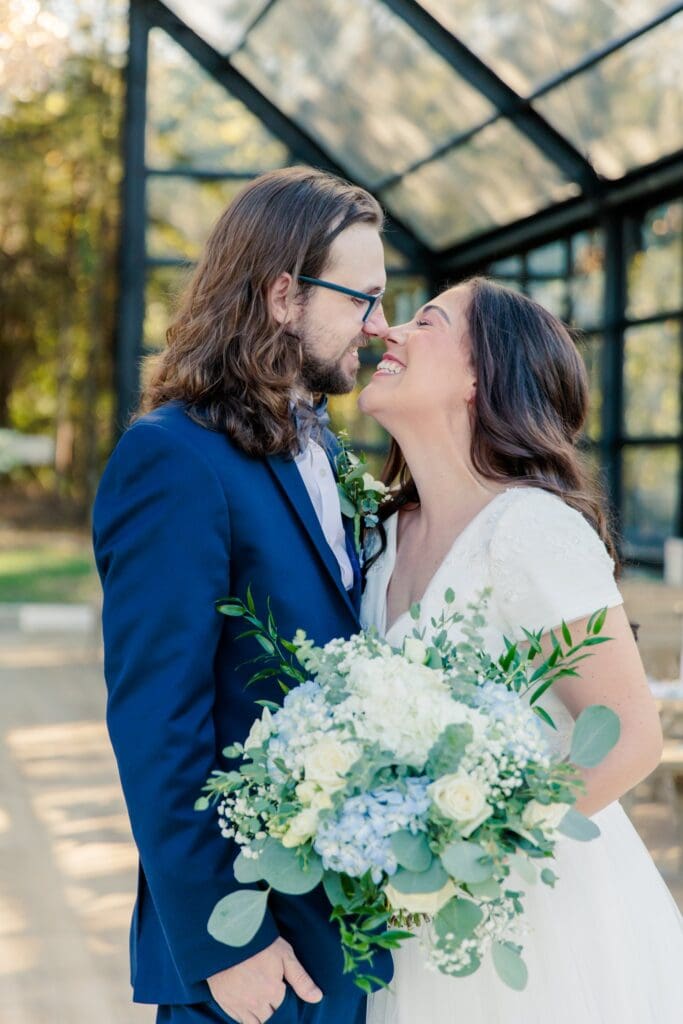 Golden hour photos at Jubilee Woods wedding venude