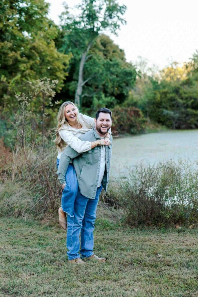 Fun engagement photo shoot in Middle Tennessee