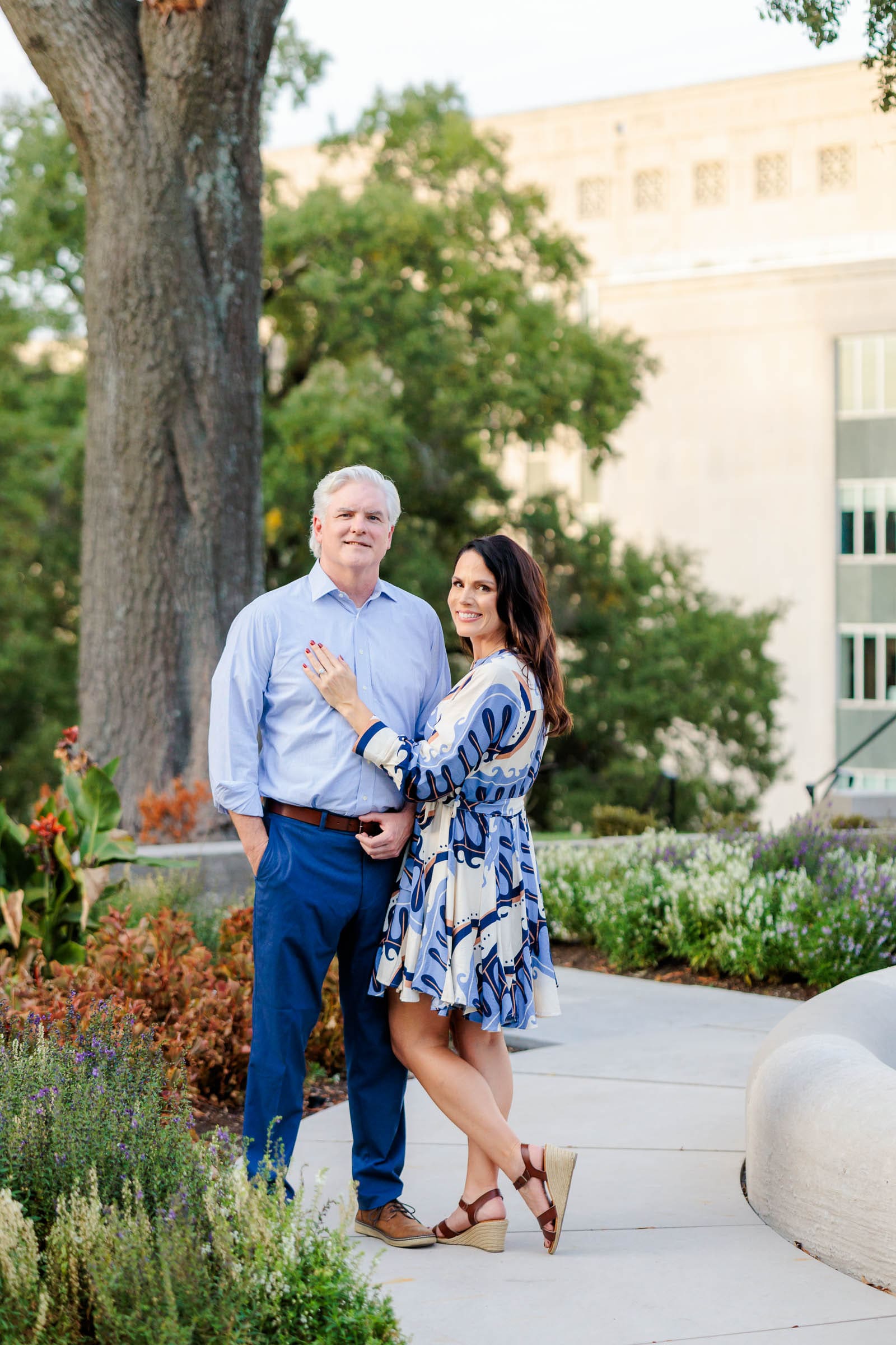 Sarah and Michael in a sweet pose for their engagement session