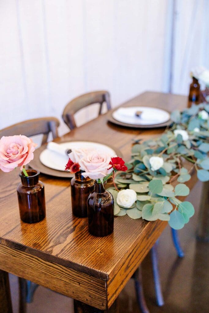 Bride and groom's table at Firefly Lane
