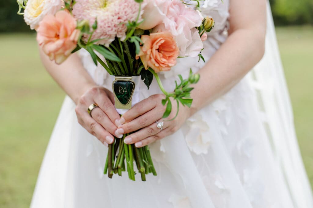 Bridal bouquet at Iriswoods near Nashville, TN