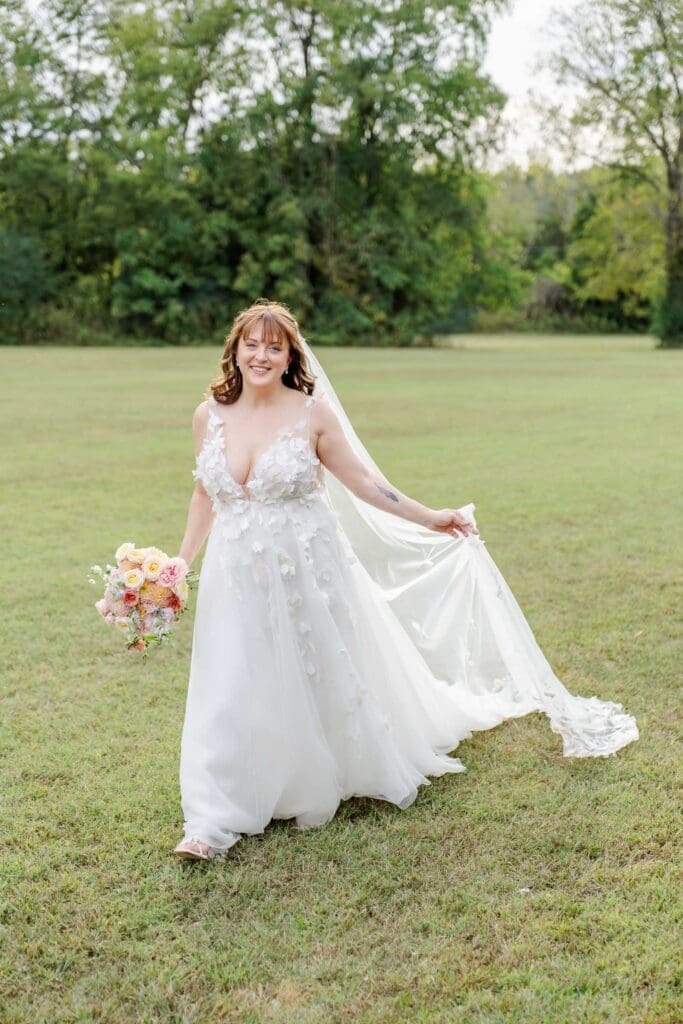 Breathtaking bridal portraits at Iriswoods near Nashville, TN