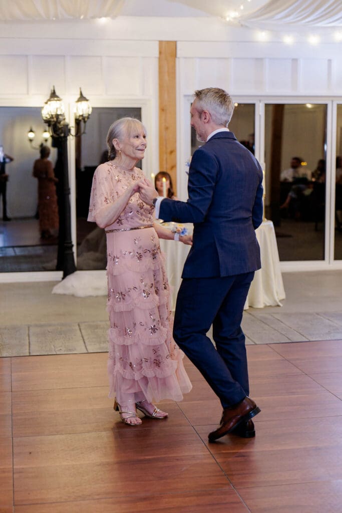 Groom dancing with mother at Iriswoods in Mt. Juliet