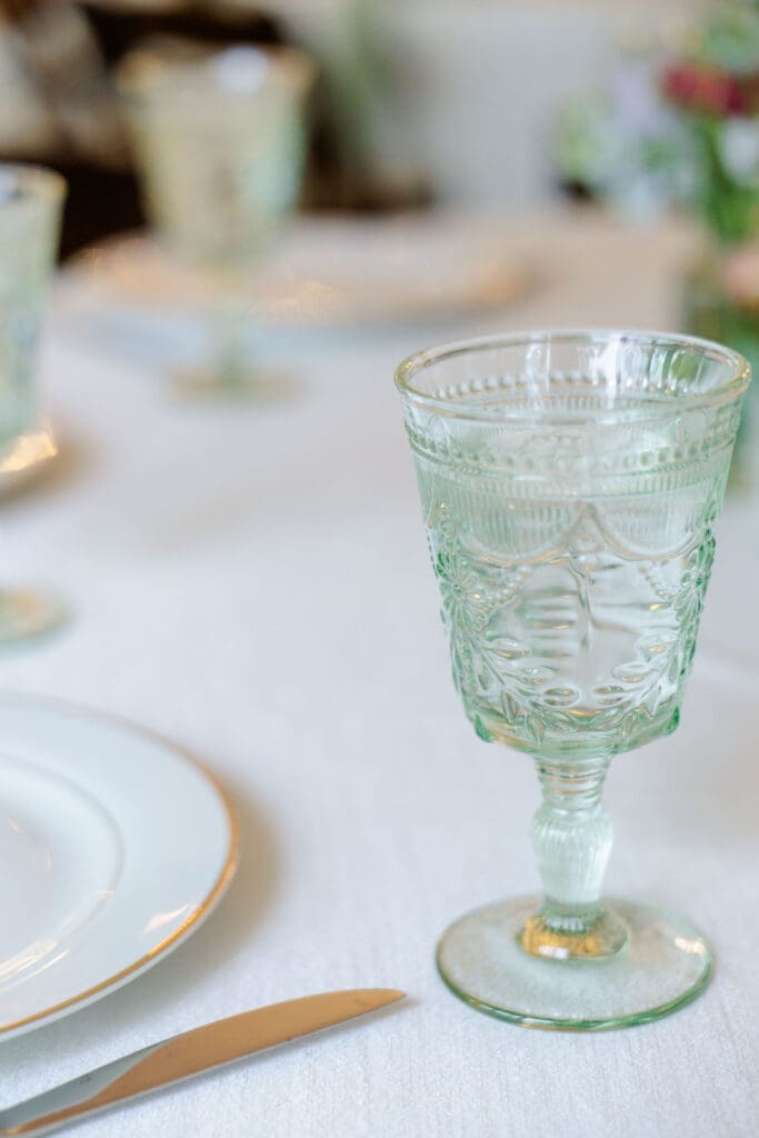 Reception details at Iriswoods in Mt. Juliet, Tennessee