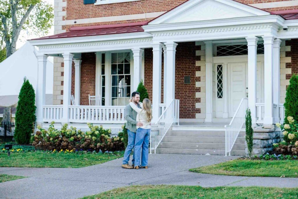 Ravenswood Mansion engagement photos of beautiful couple