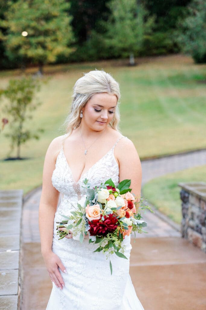 Bride portraits at Paradise Ranch and Retreat in Springfield, Tennessee