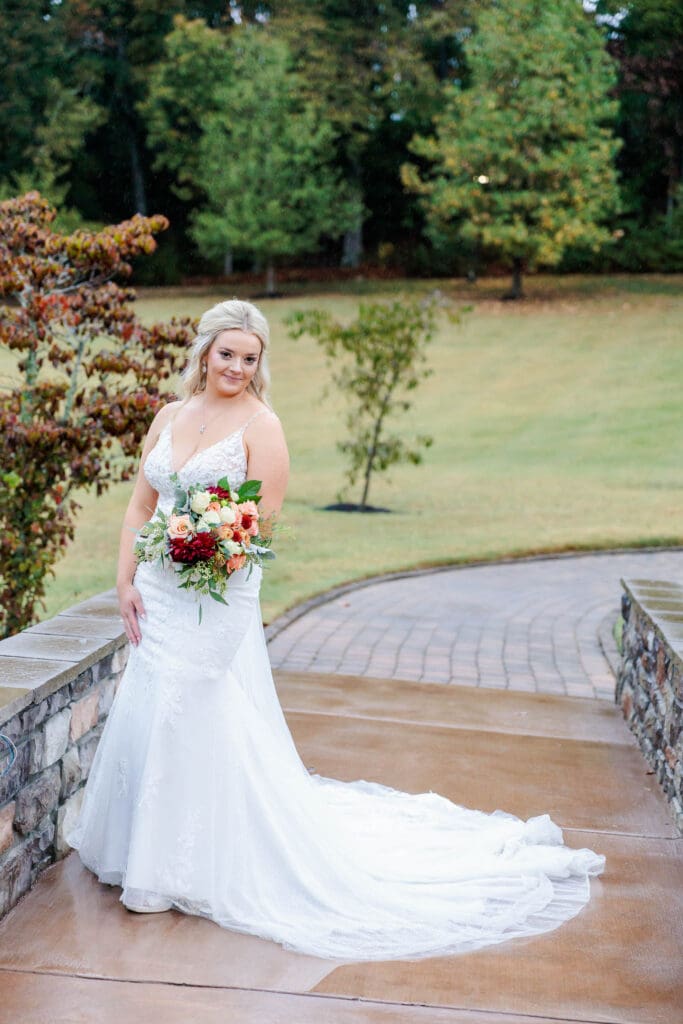 Bride portraits at Paradise Ranch and Retreat in Springfield, Tennessee