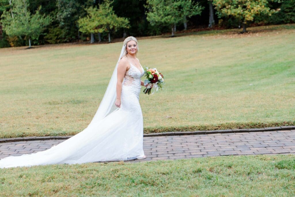 Bride portraits at Paradise Ranch and Retreat in Springfield, Tennessee