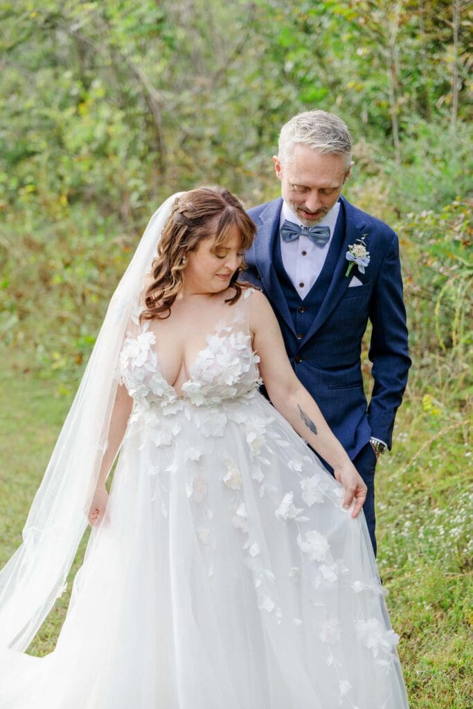 Dreamy outdoor wedding portraits at Iriswoods in Mt. Juliet