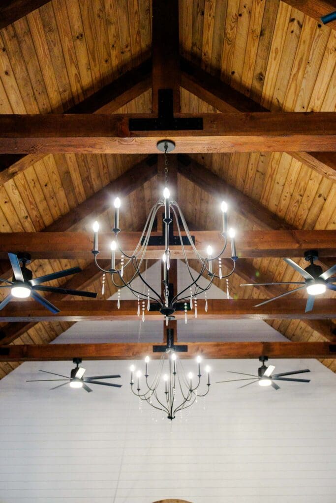 Wedding ceremony details at Paradise Ranch and Retreat near Nashville, Tennessee