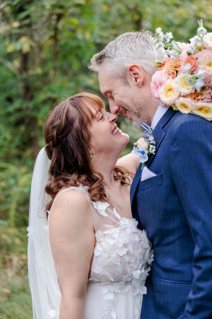Romantic wedding couple portraits at Iriswoods wedding venue in Mt. Juliet