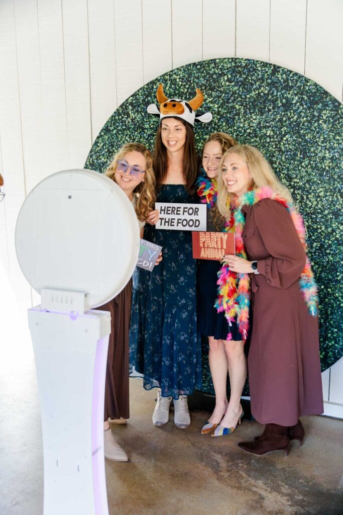 Fun photo booth setting at Firefly Lane